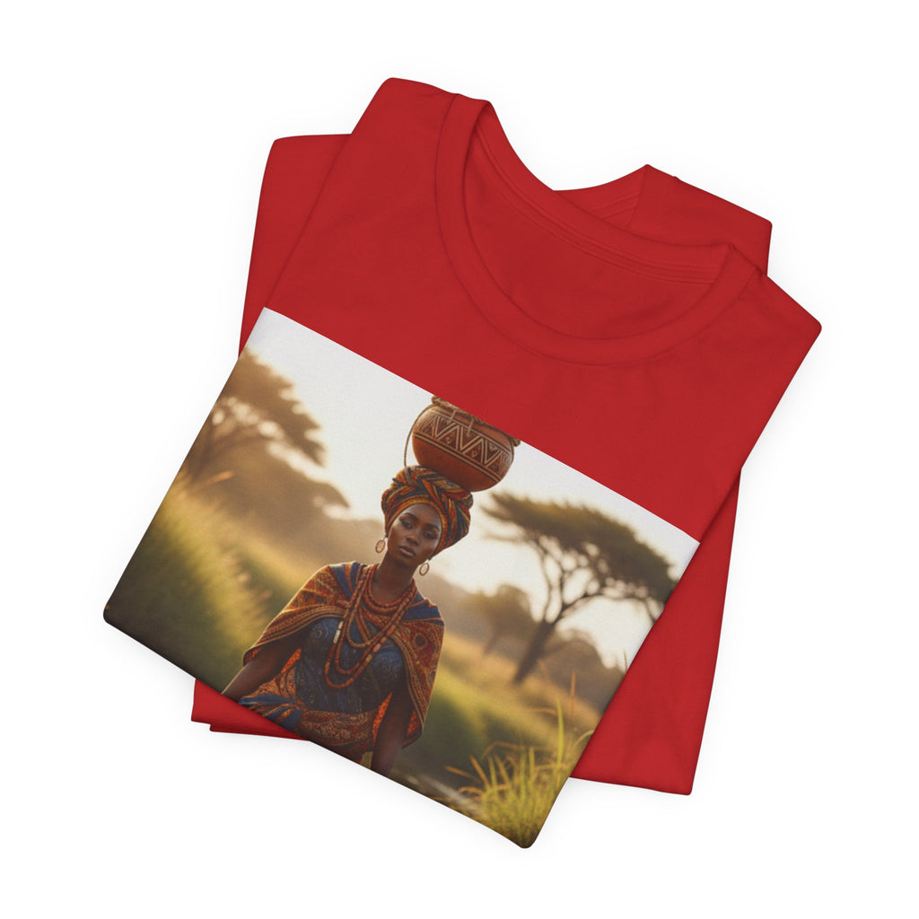 Ethnic Sunset Portrait T-Shirt | Sunset Silhouette Tee