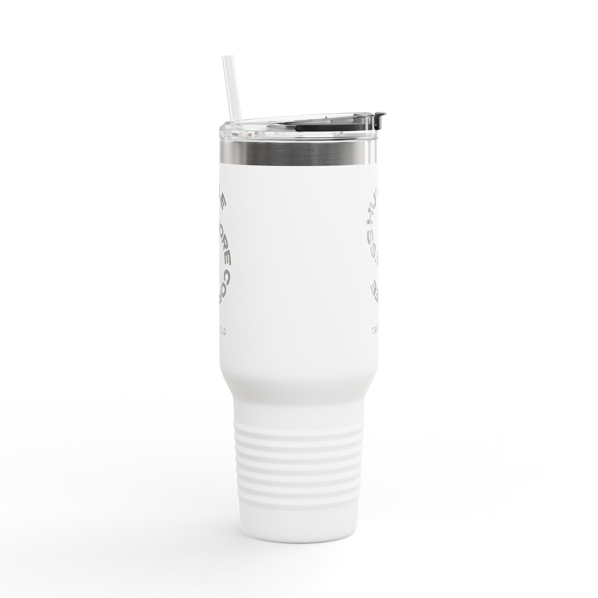 Less Hustle More Coffee, Take a Sip Insulated Travel Mug 40oz | Tumbler