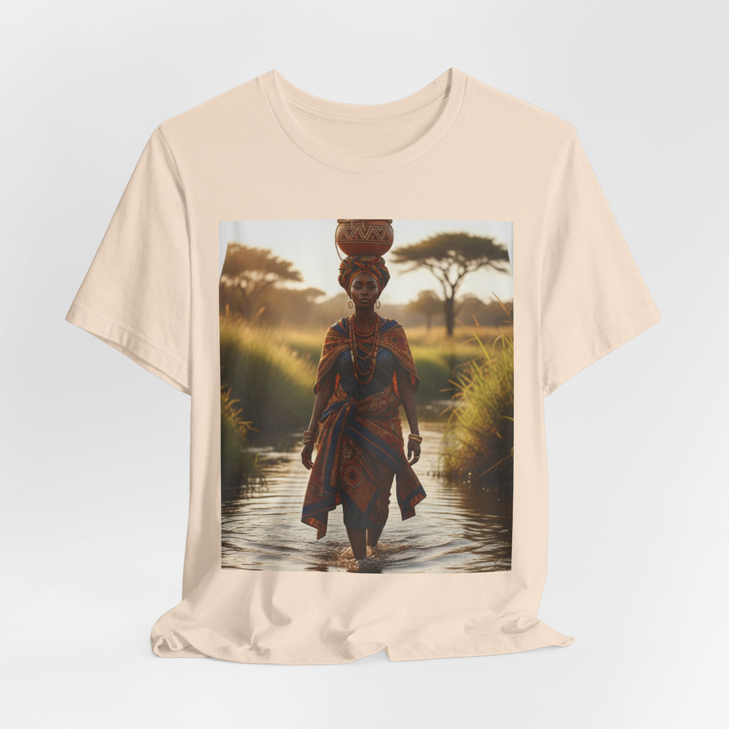 Ethnic Sunset Portrait T-Shirt | Sunset Silhouette Tee