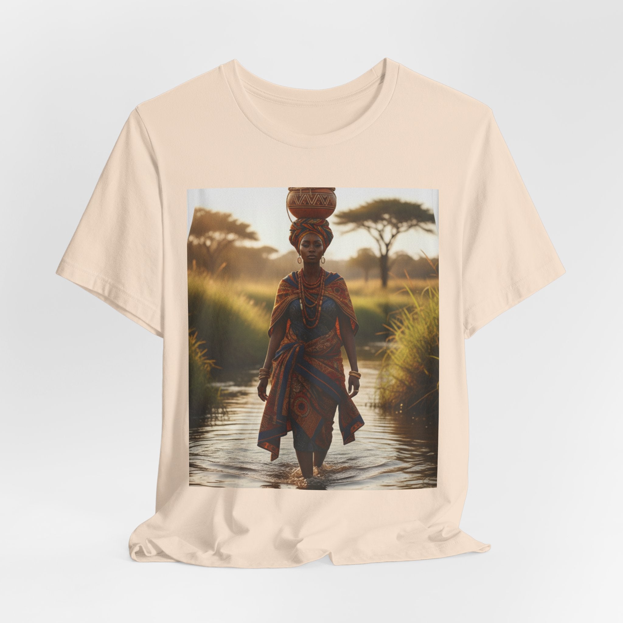 Ethnic Sunset Portrait T-Shirt | Sunset Silhouette Tee