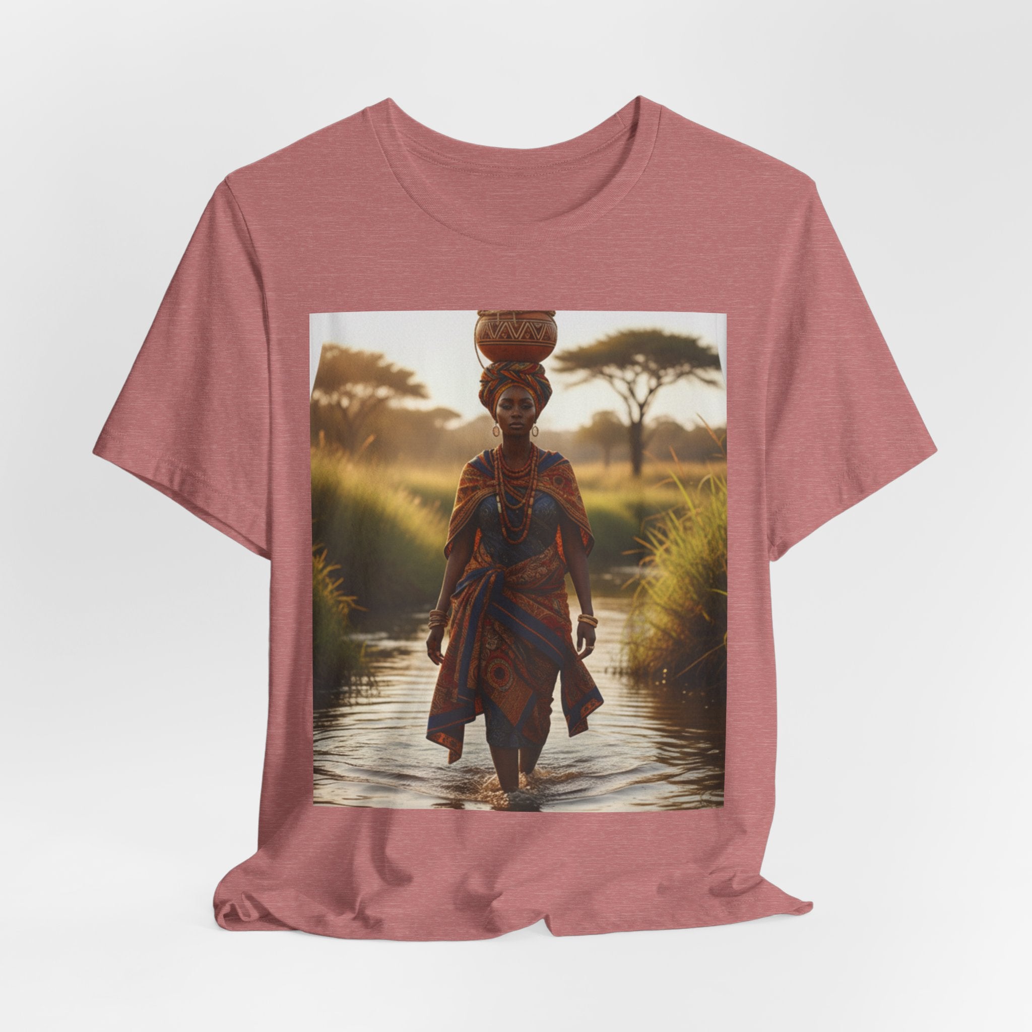 Ethnic Sunset Portrait T-Shirt | Sunset Silhouette Tee