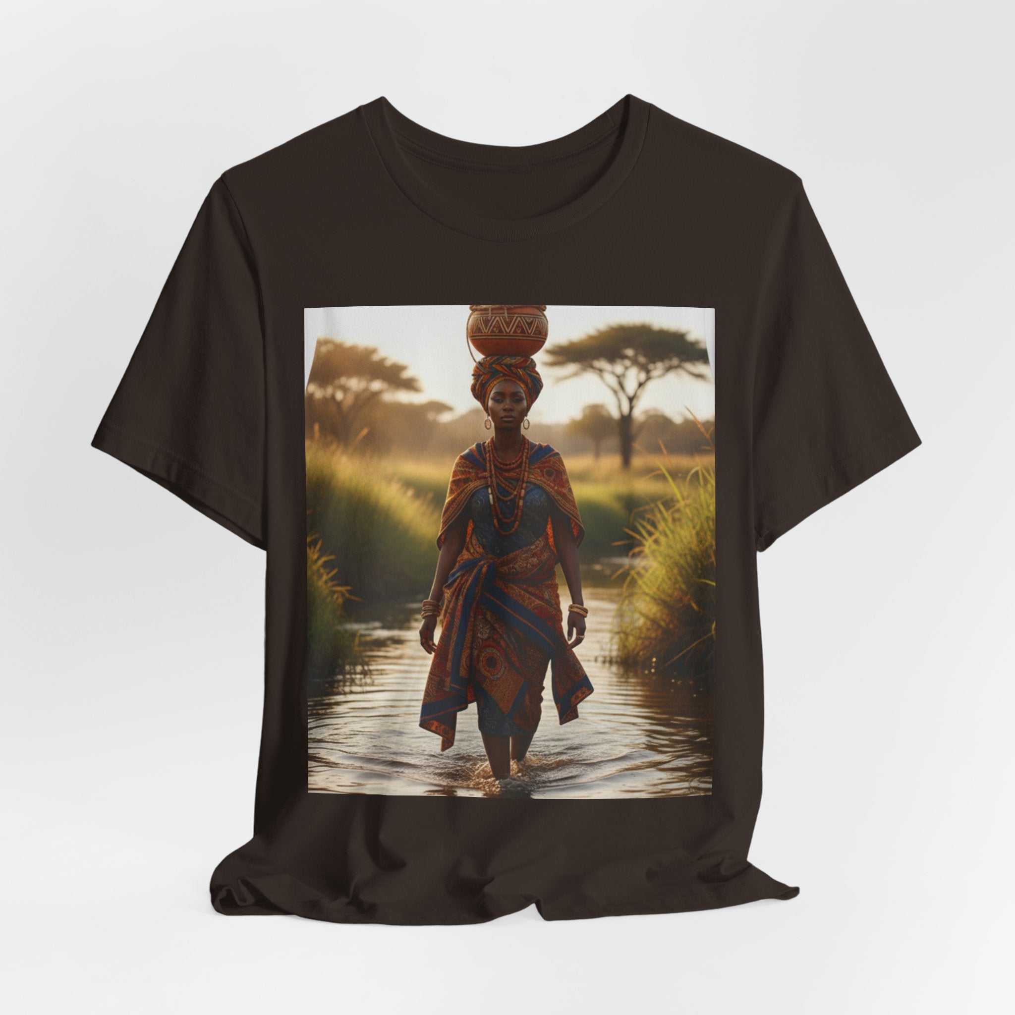 Ethnic Sunset Portrait T-Shirt | Sunset Silhouette Tee