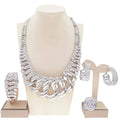 Fashion Woman Necklace Jewelry Set Electric Italy Gold Plated Pendant Wedding