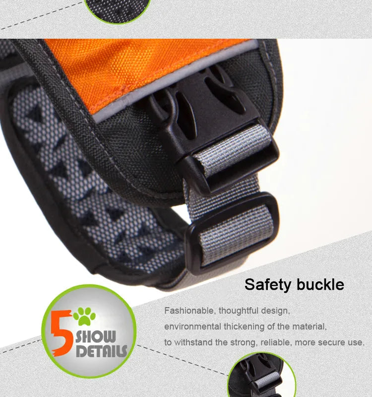 Breathable Reflective No-Pull Dog Harness Vest | S–XL | Outdoor Training & Running