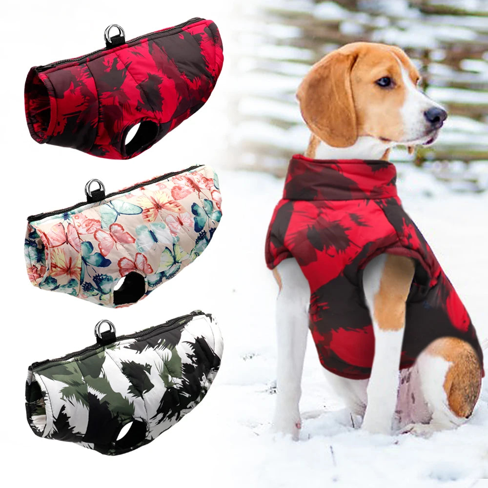 Thick Warm Winter Dog Jacket Vest | S–6XL | French Bulldog, Pitbull & Large Breeds