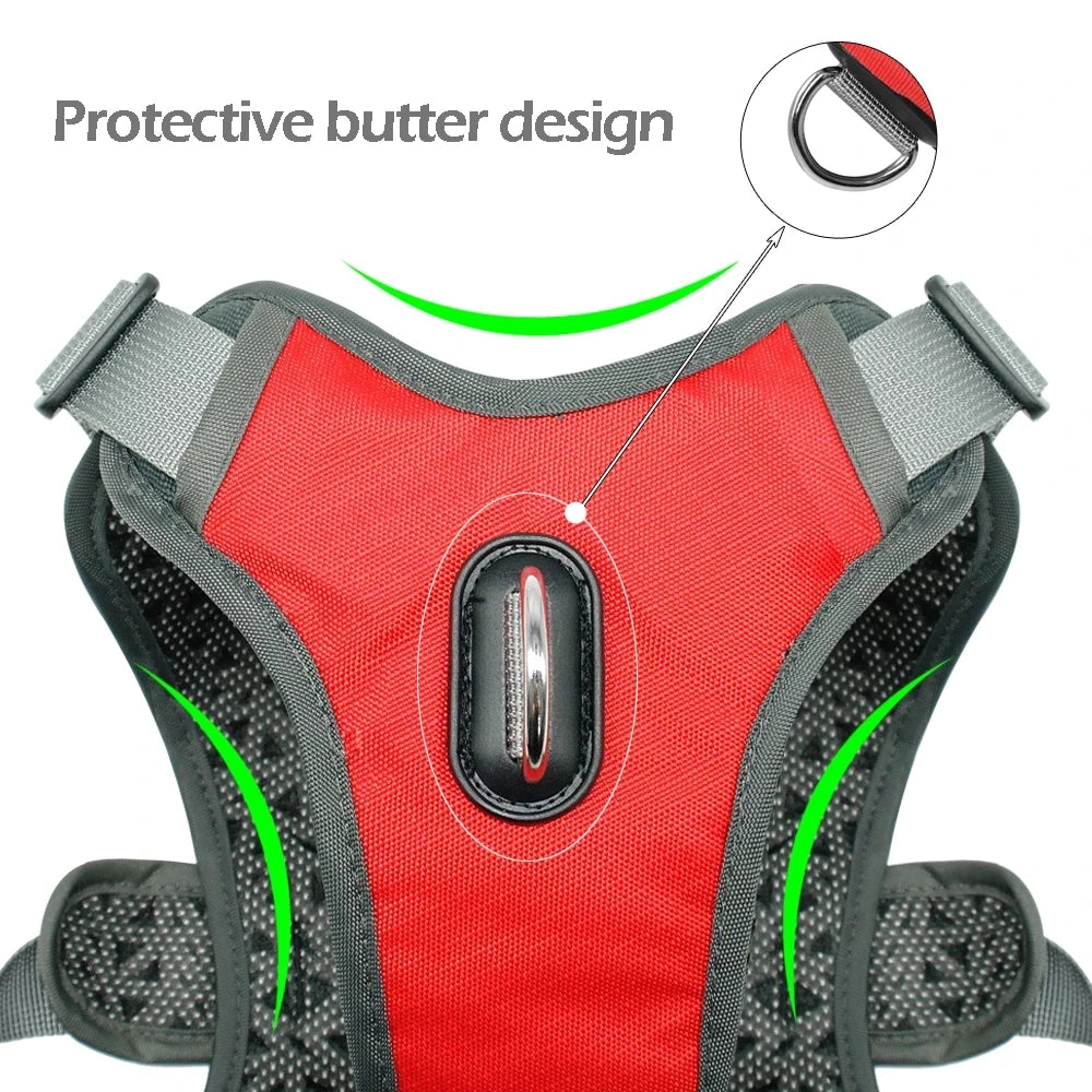 Breathable Reflective No-Pull Dog Harness Vest | S–XL | Outdoor Training & Running