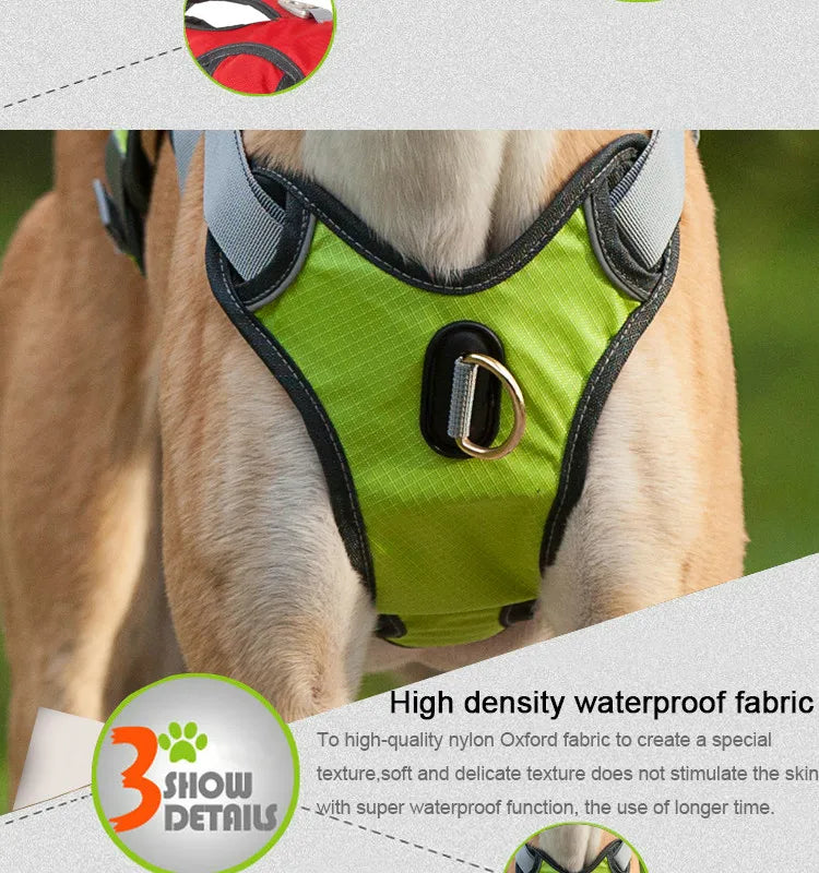 Breathable Reflective No-Pull Dog Harness Vest | S–XL | Outdoor Training & Running