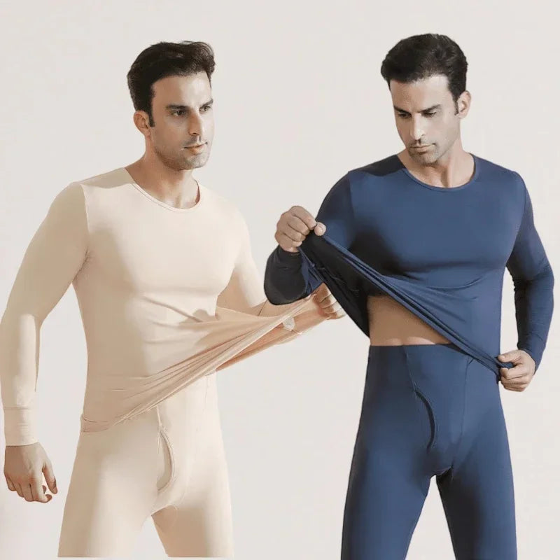 Men's Plus Size Thermal Underwear Suit | Fleece Long Johns Winter Homewear | HotTrendyPicks