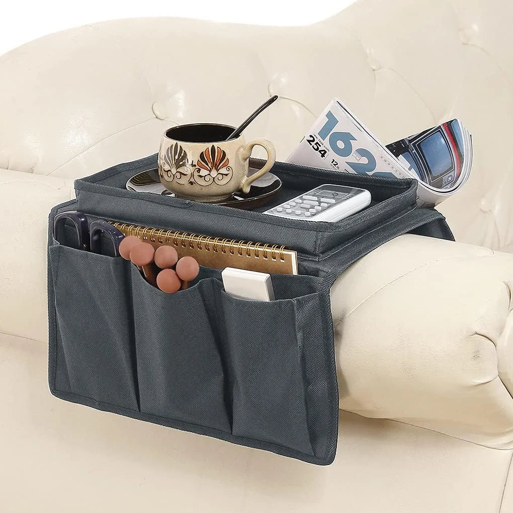 Sofa Armrest Storage Bag | Remote Control & Home Organiser Hanging Bag | HotTrendyPicks