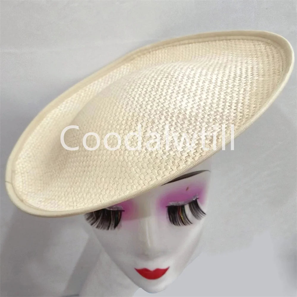 White Wedding Mesh Fascinator Hat New Fashion Women Church Headpiece Net Bride Mariage Millinery Cap Femme Chapeau Cap Party