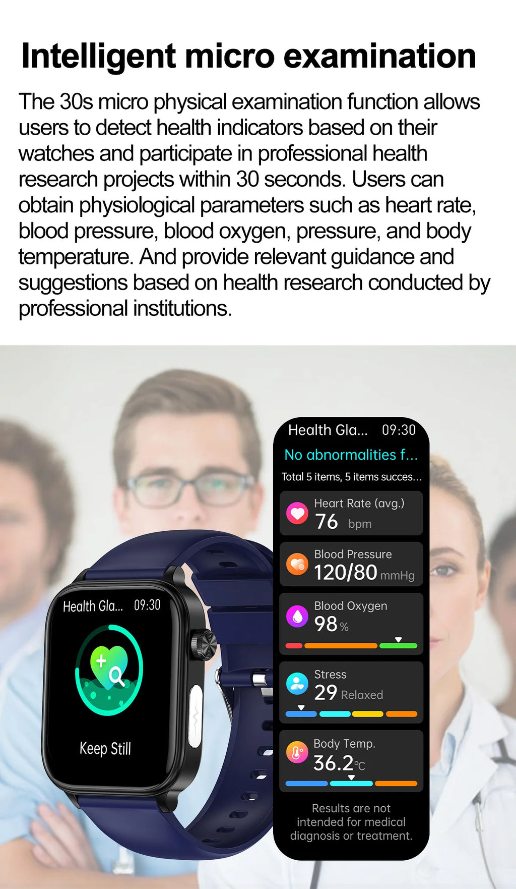 2025 AI Health Smartwatch | ECG+PPG Blood Lipids Uric Acid Body Composition | Men