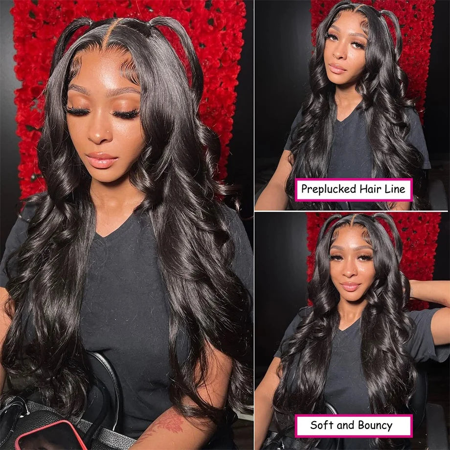 40 Inch Loose Deep Wave Brazilian Human Hair Wig 13x6 HD Lace Frontal 13x4 Lace Wig Frontal for Women with Swiss Lace Average Cap Size
