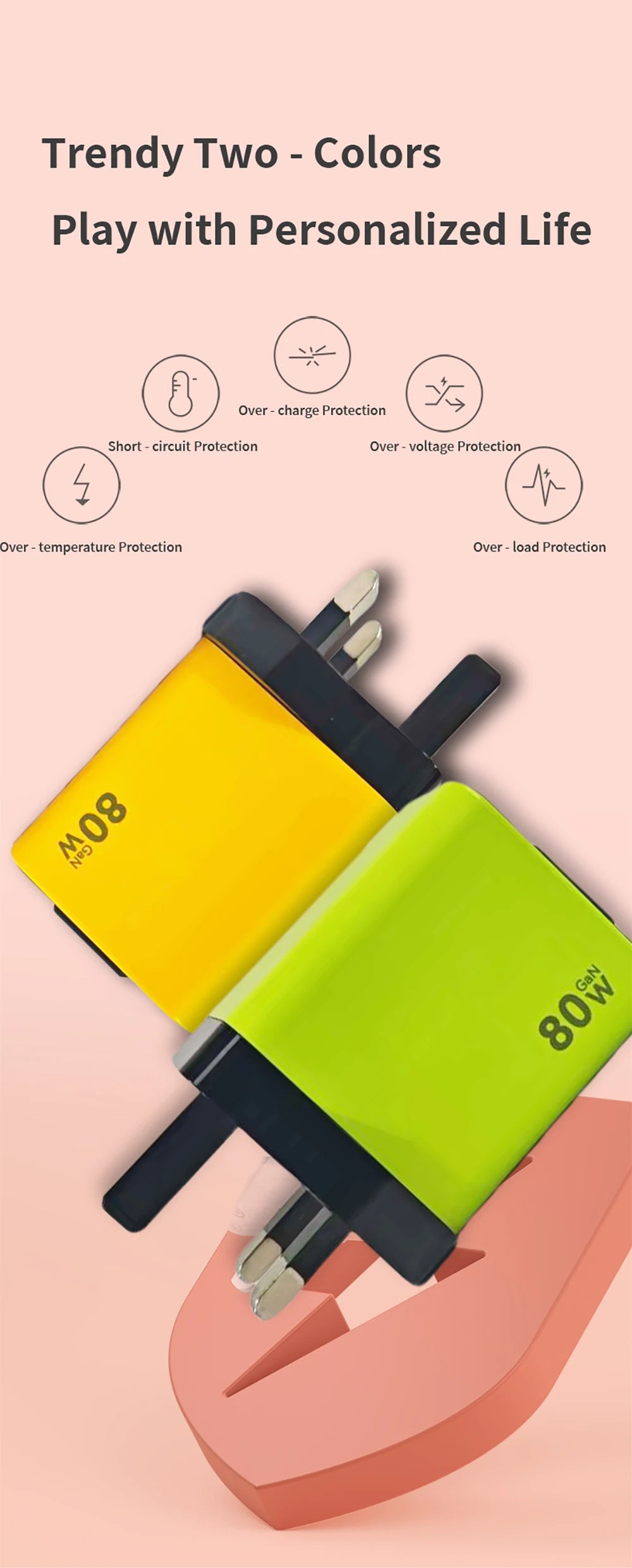 80W Super Fast Charge Type C USB Phone Charger With Telescopic USB C Cable For Iphone 16 15 Samsung Laptop With Light