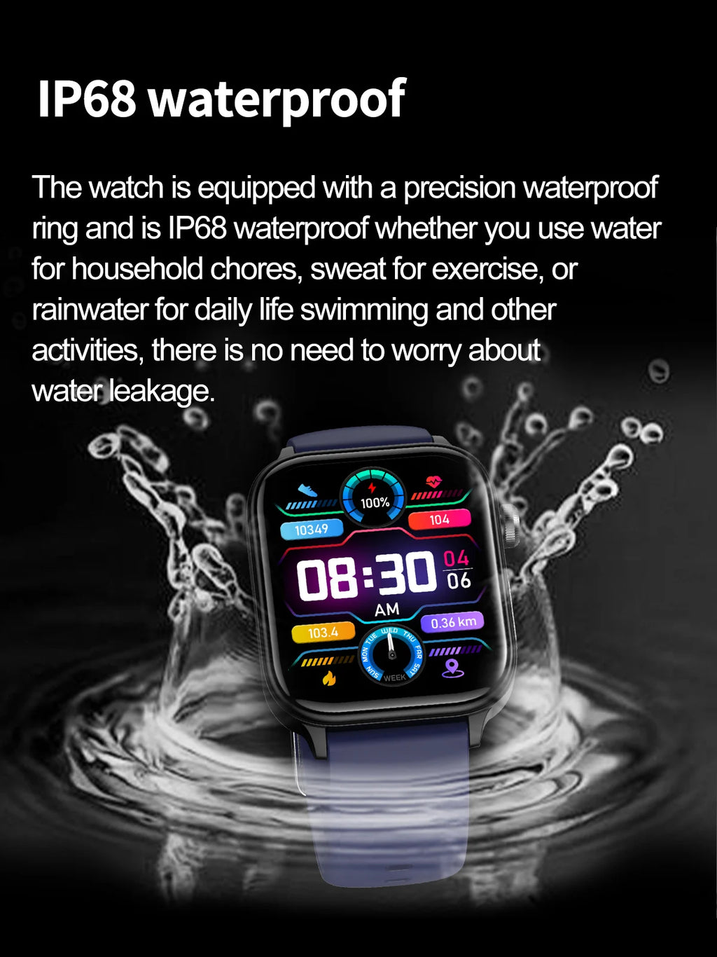 2025 AI Health Smartwatch | ECG+PPG Blood Lipids Uric Acid Body Composition | Men