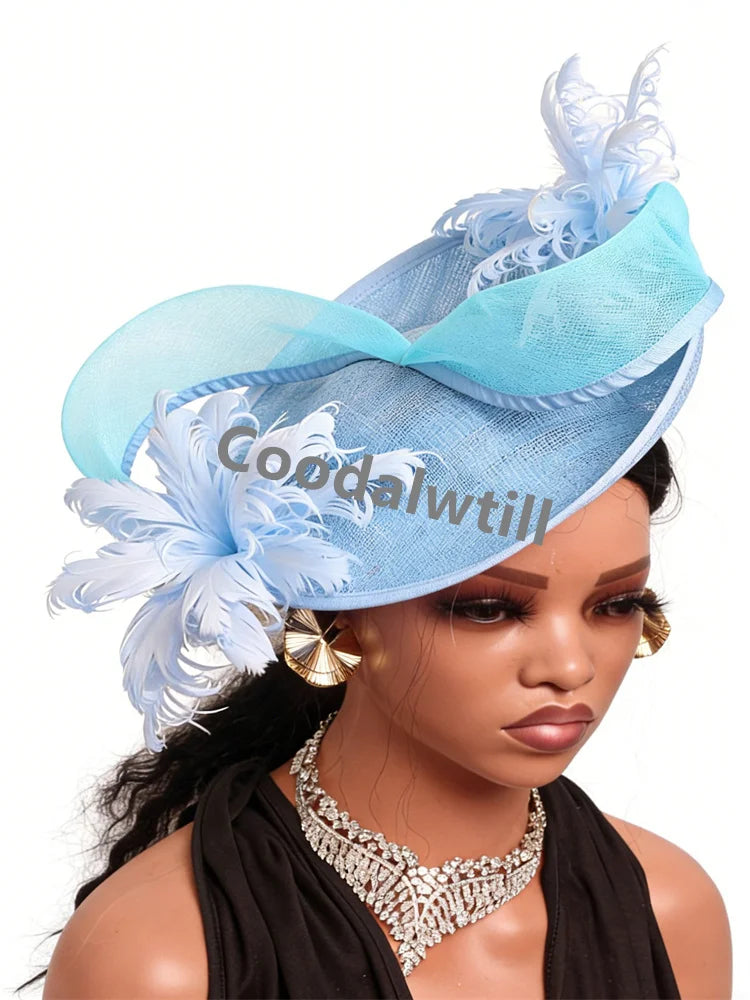 Women's Fascinator Derby Headpiece Feather Fancy Caps