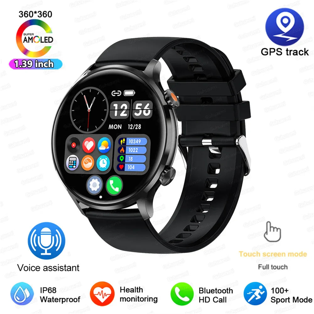 2025 New Smartwatch Women AMOLED HD Screen Always On Display Bluetooth Call