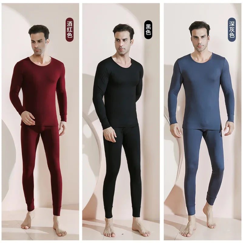 Men's Plus Size Thermal Underwear Suit | Fleece Long Johns Winter Homewear | HotTrendyPicks