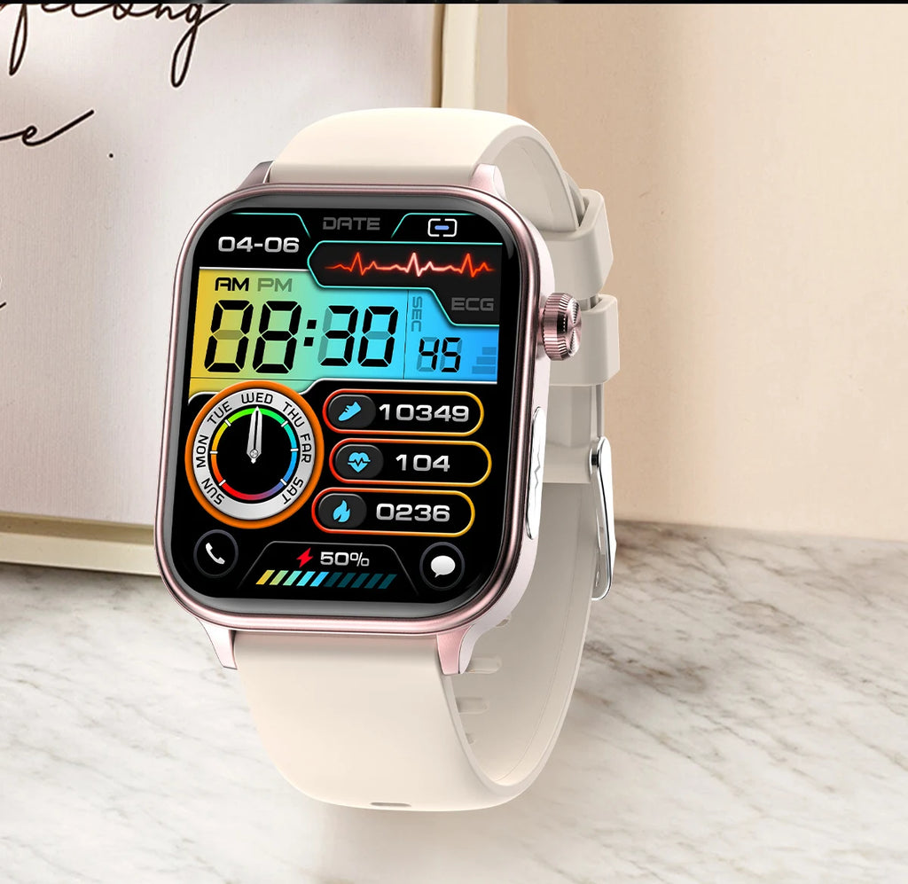 2025 AI Health Smartwatch | ECG+PPG Blood Lipids Uric Acid Body Composition | Men