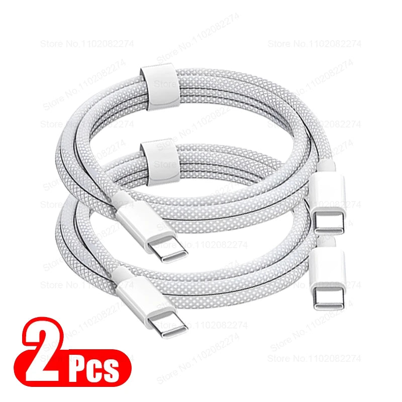 1-3 PCS PD 35W USB Cable for iPhone 16 15 14 13 12 11 Pro Max Plus XR XS Fast Charging USB C Charger Cable Date Wire Accessories
