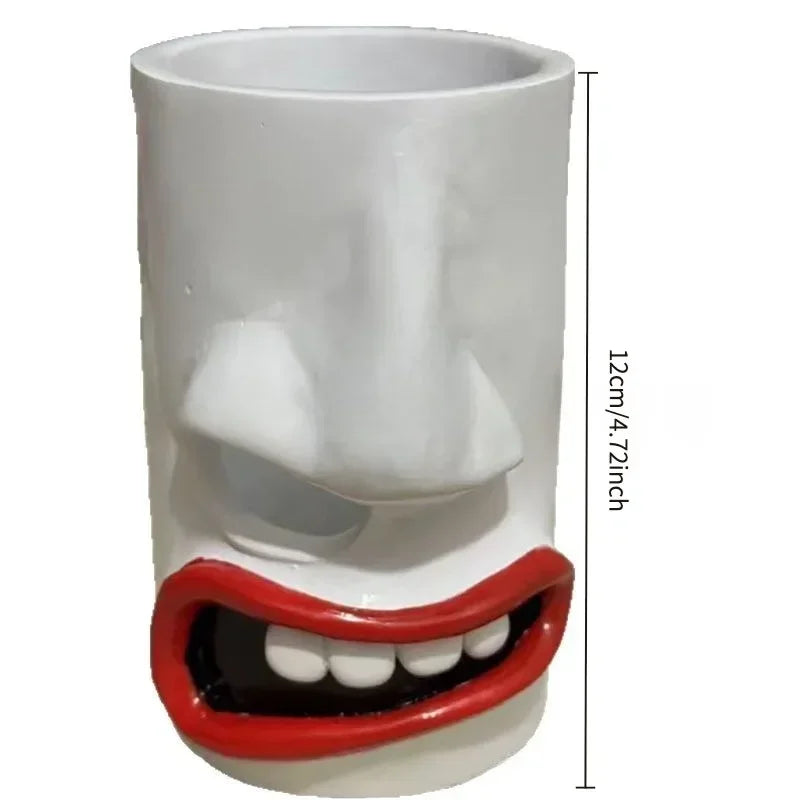 1pcs 2026New Fun Resin Facial Decoration Ornament,Napkin Dispenser Storage Box,Suitable for Bathroom,Bedroom Vanity Table,Home