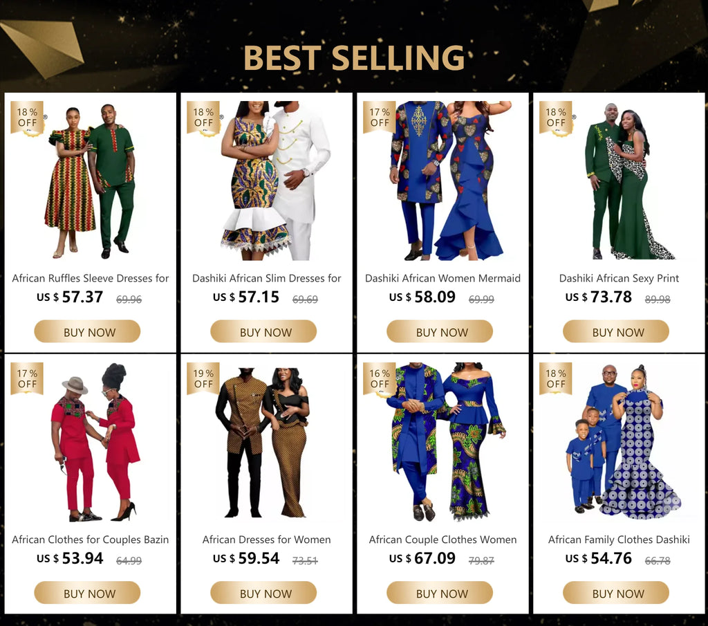 African 3 Pieces Suit for Men Matching Couple Outfits Agbada Dashiki Women Muslim Sets Bazin Riche Applique Robes Asoebi Y23C029