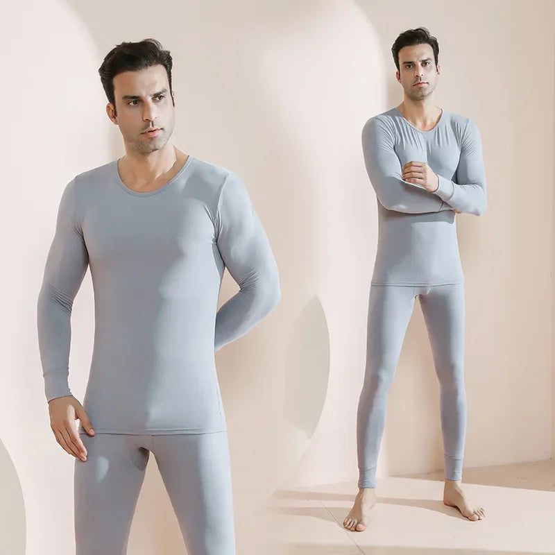 Men's Plus Size Thermal Underwear Suit | Fleece Long Johns Winter Homewear | HotTrendyPicks