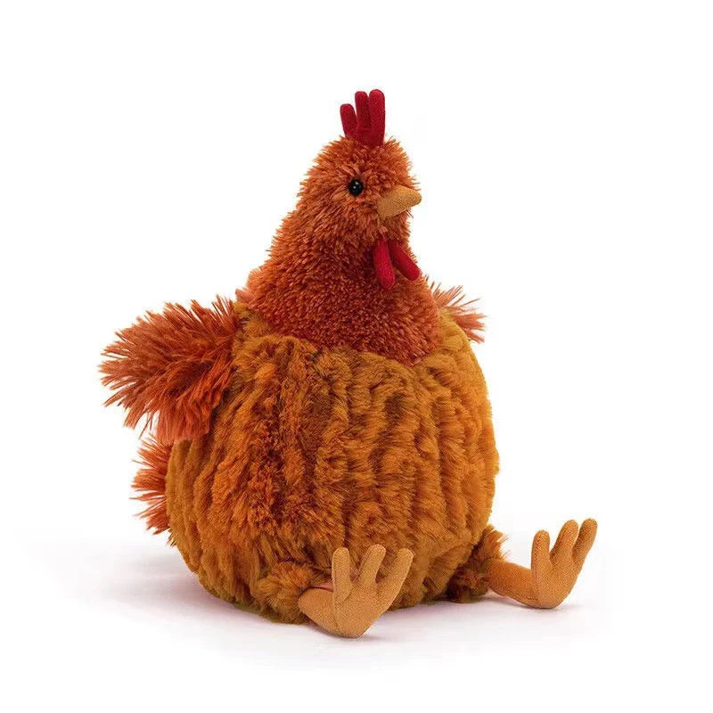 Chicken Doll Stuffed Animals Plush Toy Fluffy Chicken Soft Toy Kid Birthday Christmas Gift Toy Home Room Decor
