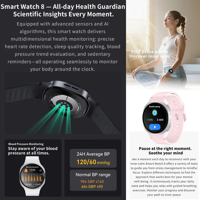 2025 GPS Smart Watch | AMOLED Heart Rate Bluetooth Call Waterproof | Men & Women