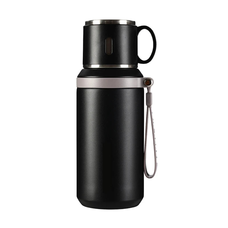 600ml Stainless Steel Travel Thermal Mug | Leak-Proof Thermos Coffee Cup