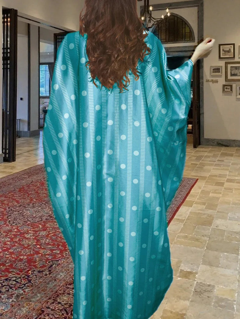 Women African Muslim Fashion Kaftan Evening Party Dresses Boubou Outfits