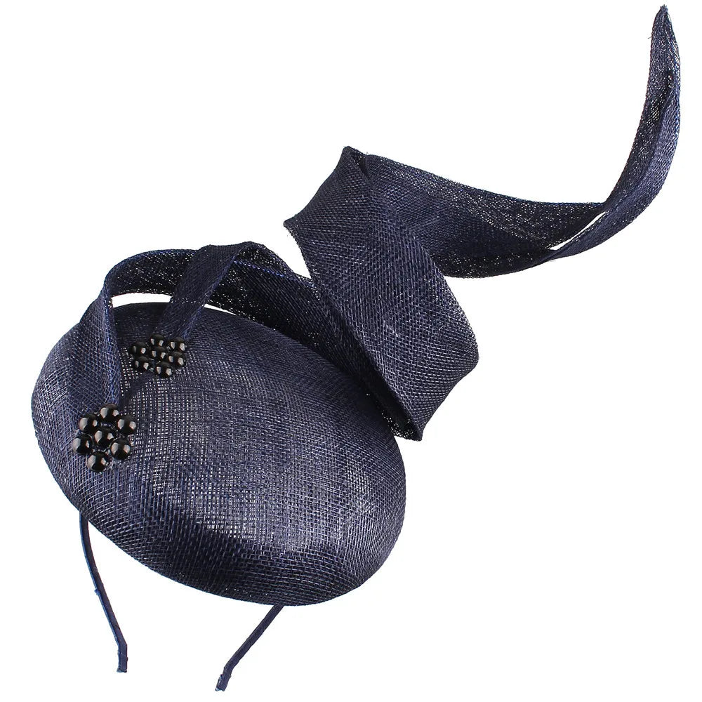 Women's Sinamay Fascinator Millinery Hat Cocktail Party Tea Chapeau Headbands