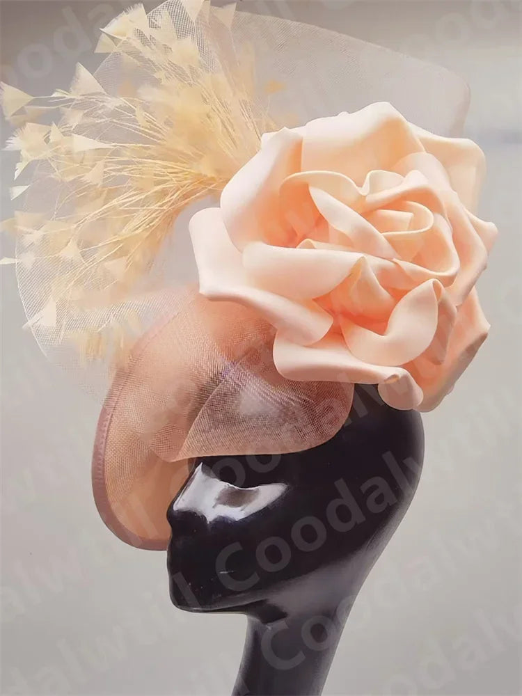 Women's Formal Tea Party Headpiece and Cocktail Church Chapeau Cap Headband Millinery