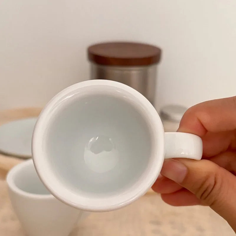 Porcelain Espresso Cup Set 50ml Cappuccino Coffee Mugs express Shots Cup with Saucer Delicate Coffee Accessories