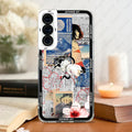 Phone Case For Samsung Galaxy S20 S21 S22 S23 S24 FE Plus Ultra A54 A53 A52 A34 5G TPU Soft Cover Japanese Art Stickers