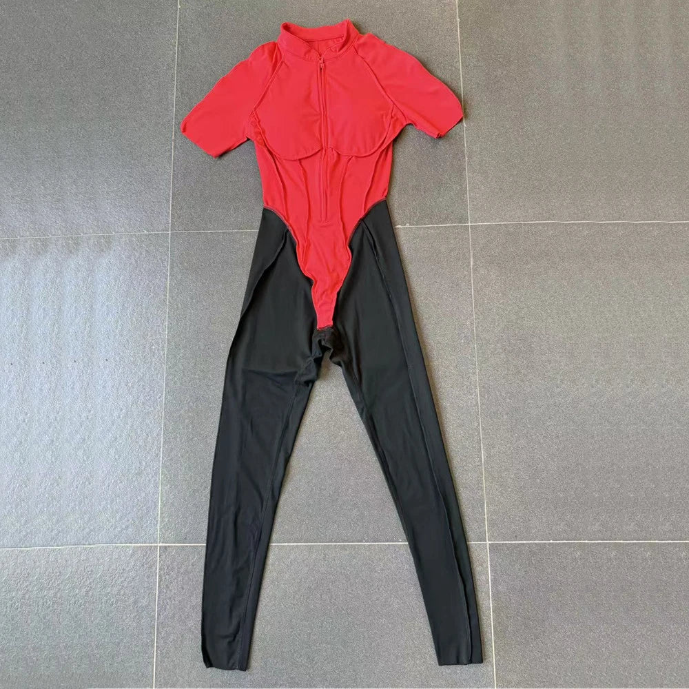 Yoga Set Sports Fitness Hollow Back Skinny Women One-Piece Jumpsuits Workout Legging Clothing Gym Bodysuit  XP83
