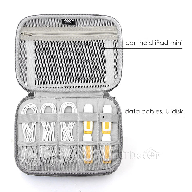 HardDigital Storage Bag | Travel Organiser for Cables, Chargers & Earphones | HotTrendyPicks
