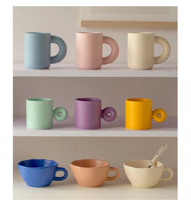 Ceramic Mug Collection | Coffee, Tea & Breakfast Bowls | HotTrendyPicks
