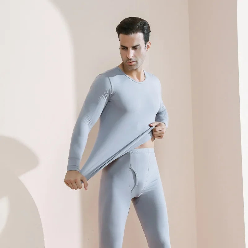 Men's Plus Size Thermal Underwear Suit | Fleece Long Johns Winter Homewear | HotTrendyPicks
