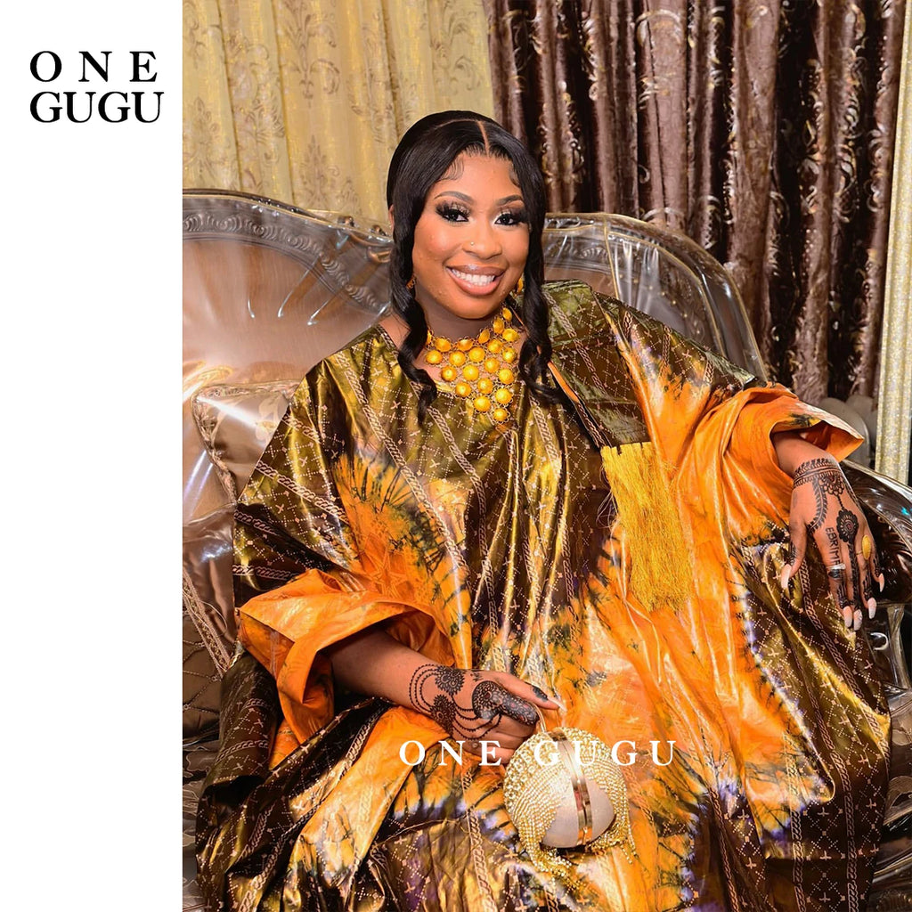 Unique Perfumed First Quality African Dashiki Basin Dress Nigerian Origianl Printing Bazin Riche Wedding Party Boubou Robe