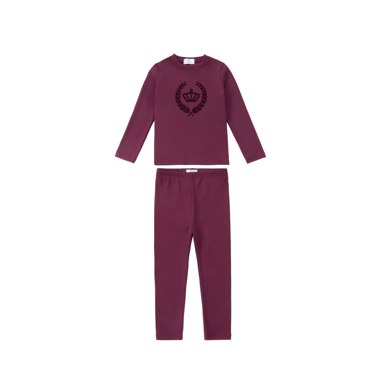 AP 2025 AW Royal velvet crown cotton pj children fashion family matching clothes kids boys girls autumn winter casual clothing