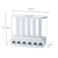 Grids Food Grains Storage Box Tank Sealed Moisture Proof Rice Buckets Wall Mounted Kitchen Bulk Classified Container
