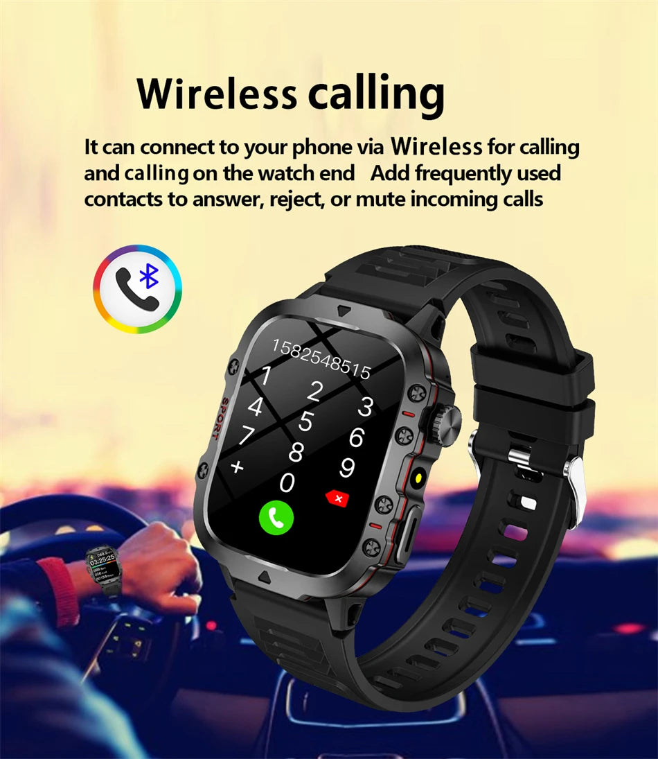 Bluetooth Smartwatch | Heart Rate Sleep Tracker | Gift for Men & Women
