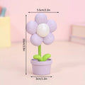 Mini LED Flower Night Light Cute Small Table Lamp Desktop Ornament Bedside Bedroom Ambient Lights Children Toy Kids Holiday Gift