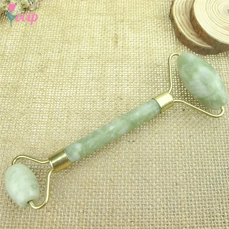 Natural Jade Facial Massage Roller | Anti-Wrinkle Face Slimming Beauty Tool | HotTrendyPicks