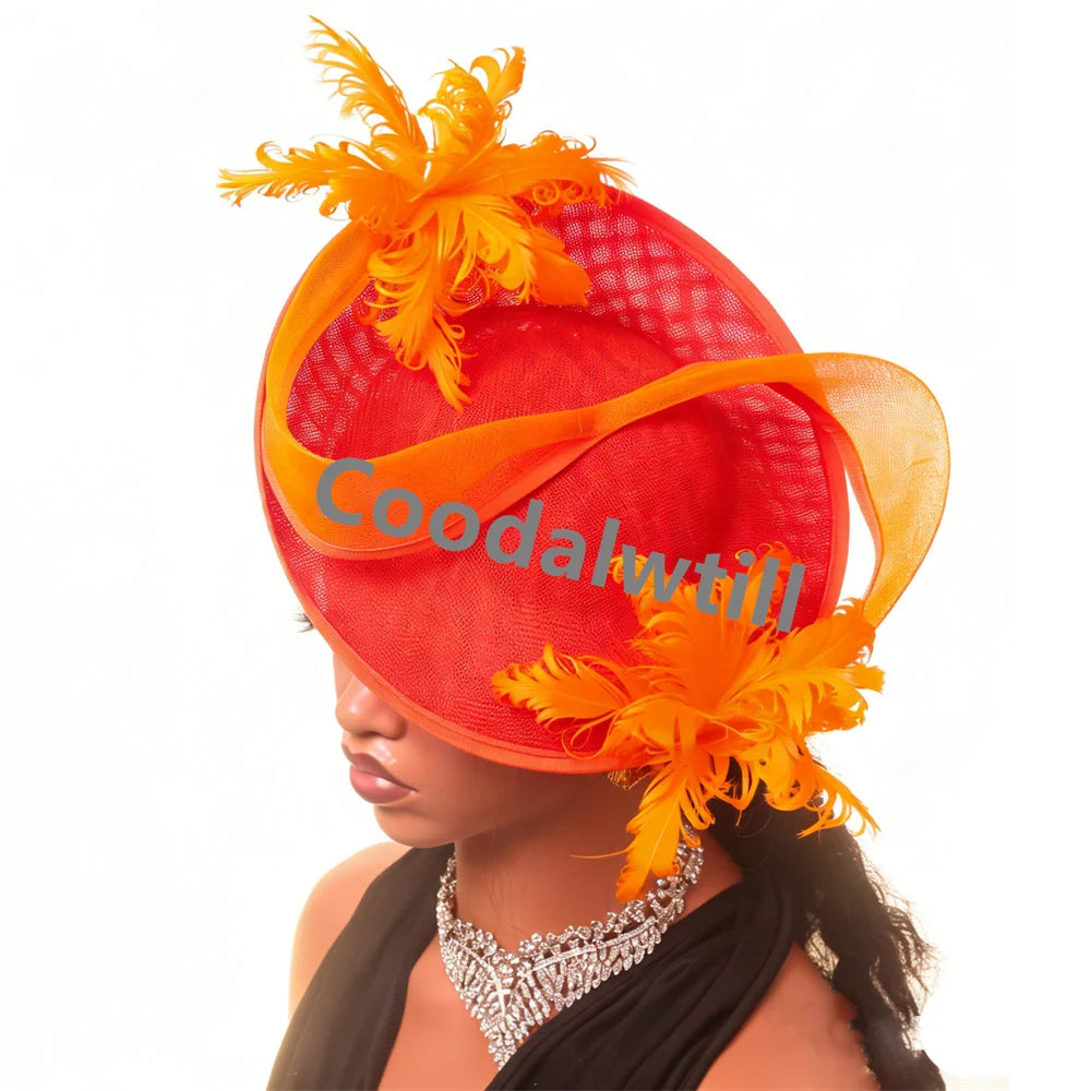 Women's Fascinator Derby Headpiece Feather Fancy Caps
