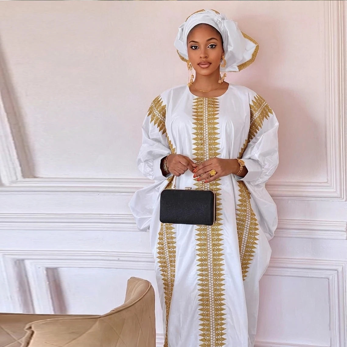 Sky Blue African Women Bazin Riche Boubou Dress Green Original Nigeria Basin Rich Brocade Wedding Party Dashiki Robe