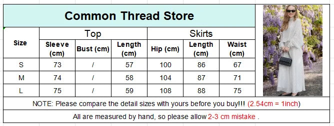 Polka Dot Skirt 2 Piece Set Women Casual High Collar Tie Full Sleeves Elastic High Waist Long Skirt Suit Lady Daily Outfit New