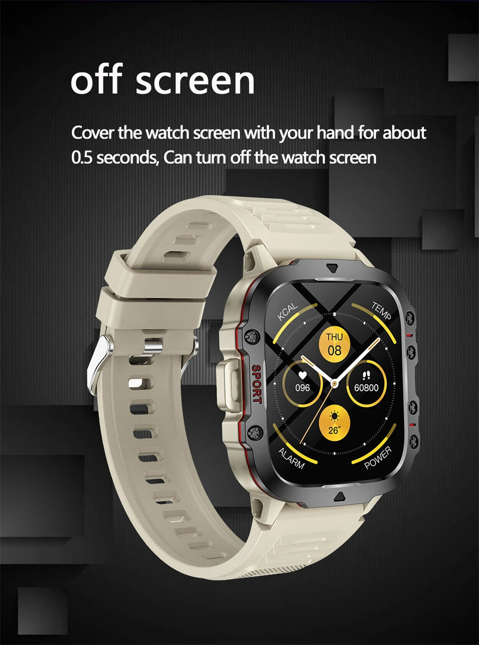 Bluetooth Smartwatch | Heart Rate Sleep Tracker | Gift for Men & Women