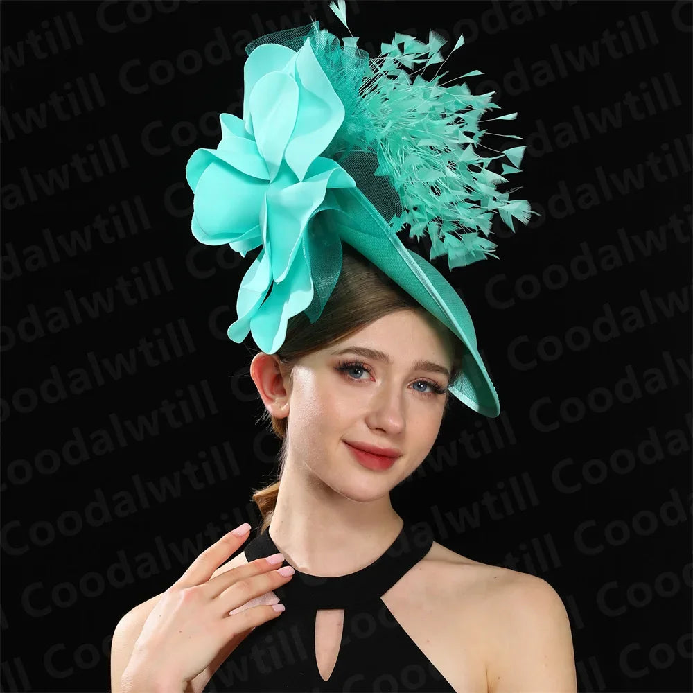 Women's Formal Tea Party Headpiece and Cocktail Church Chapeau Cap Headband Millinery