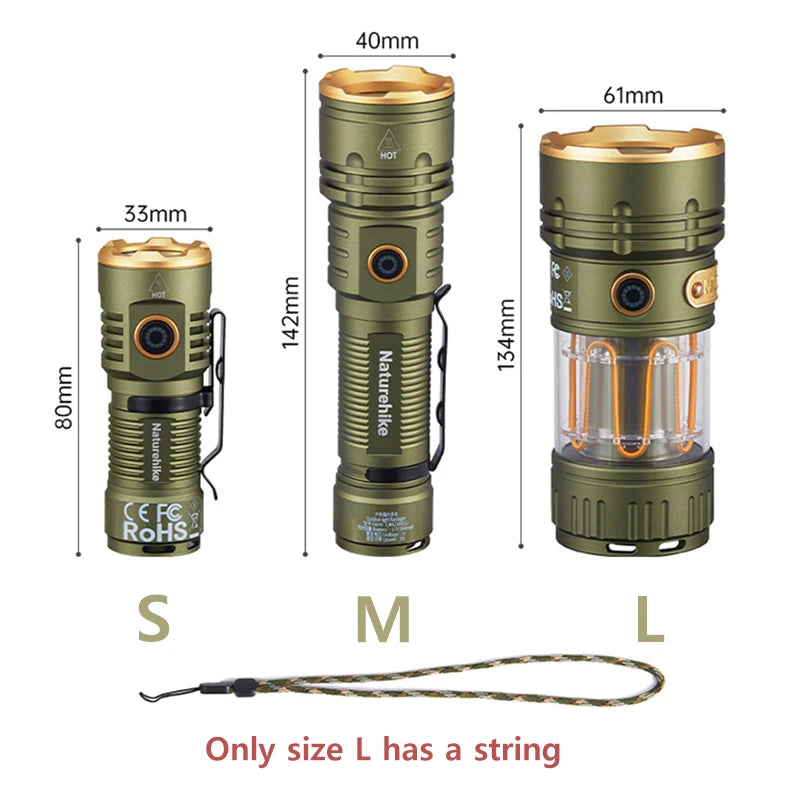 High Power Camping Torch 2800lm | USB-C Waterproof Flashlight 250M | HotTrendyPicks